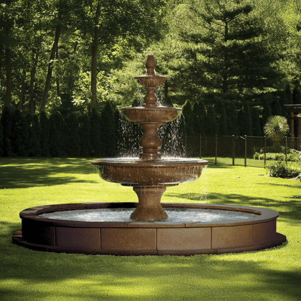 Massarelli Monticello Fountain on 14' Pool