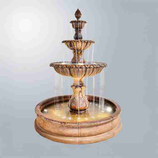 Giannini Garden Calanthia Three Tier Pond Fountain