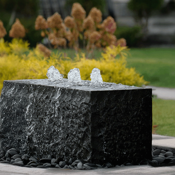 3 bubble stone fountain