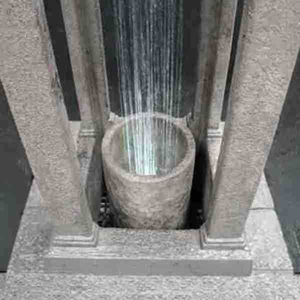 Fiore Stone Old World Center Rain Fountain with Bowl 62"