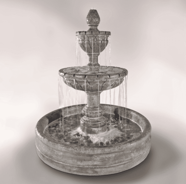 Fiore Stone Geneva Fountain with 46" Basin
