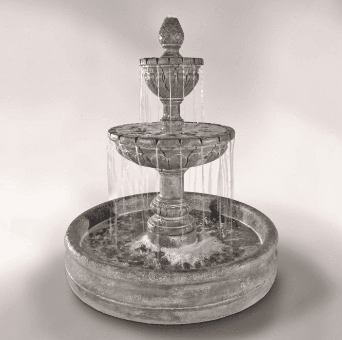 Fiore Stone Geneva Fountain with 46" Basin - Image 2