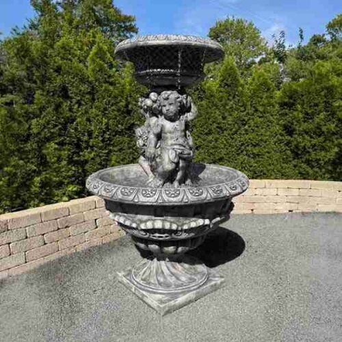 Henri Studio Antique Cherubs Fountain