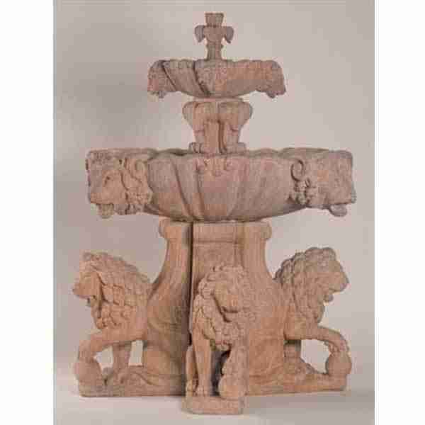 Fiore Large Lion Fountain