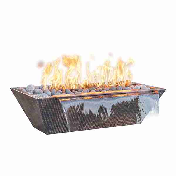 Maya Fire & Water Bowl Linear Metal Collection