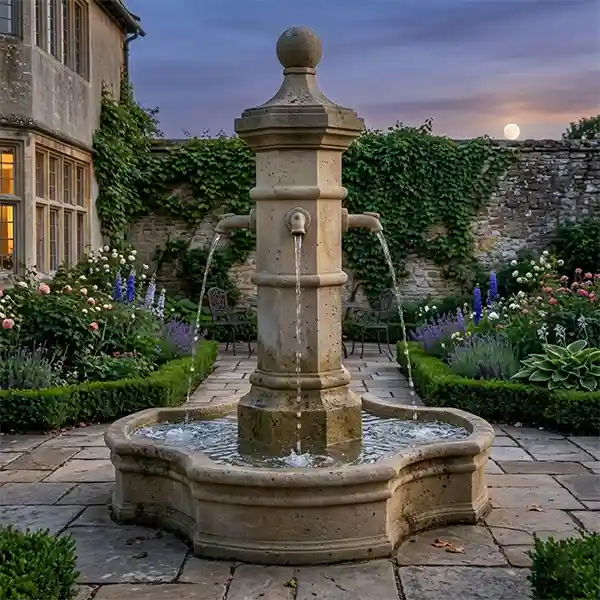 Giannini Octavia Outdoor Garden Fountain in Easy Pond
