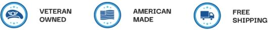 We are Veteran Owned | American Made | And often have Free Shipping