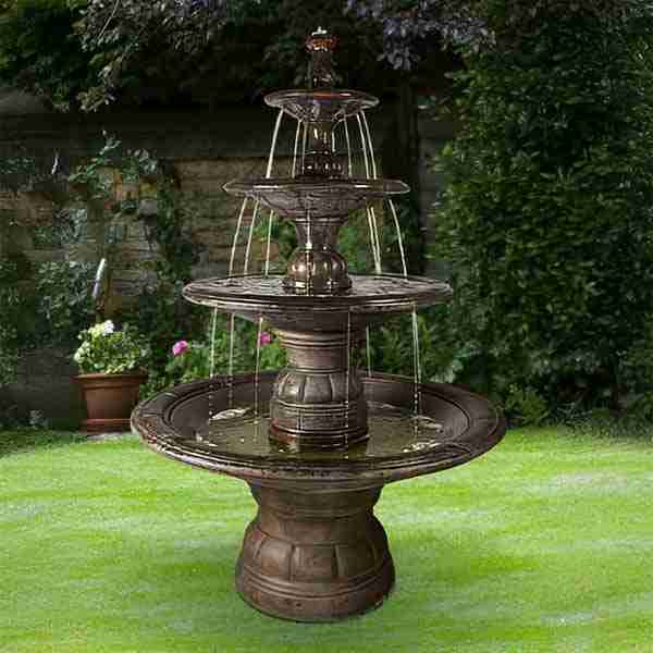 Henri Studio Grande Contemporary Four Tier Fountain