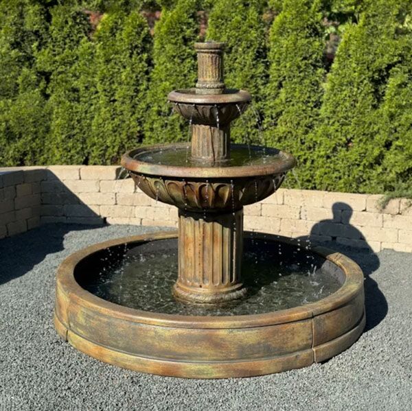Henri Studio Fluted Fountain in Grando Basin - Image 2