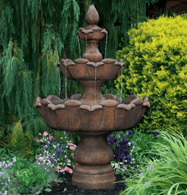 Massarelli Three Tier Petal Leaf Fountain