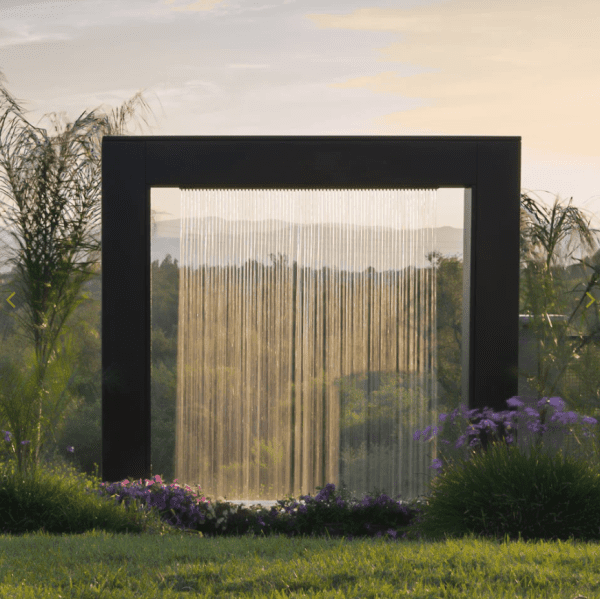 Paradise Fall Rain Curtain With Fire